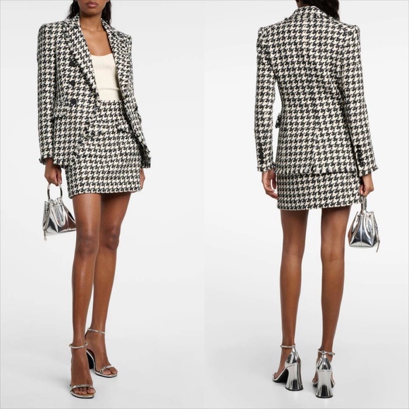 NWOT Veronica beard miller dickey houndstooth blazer frayed hem NO OFFERS - Picture 11 of 14